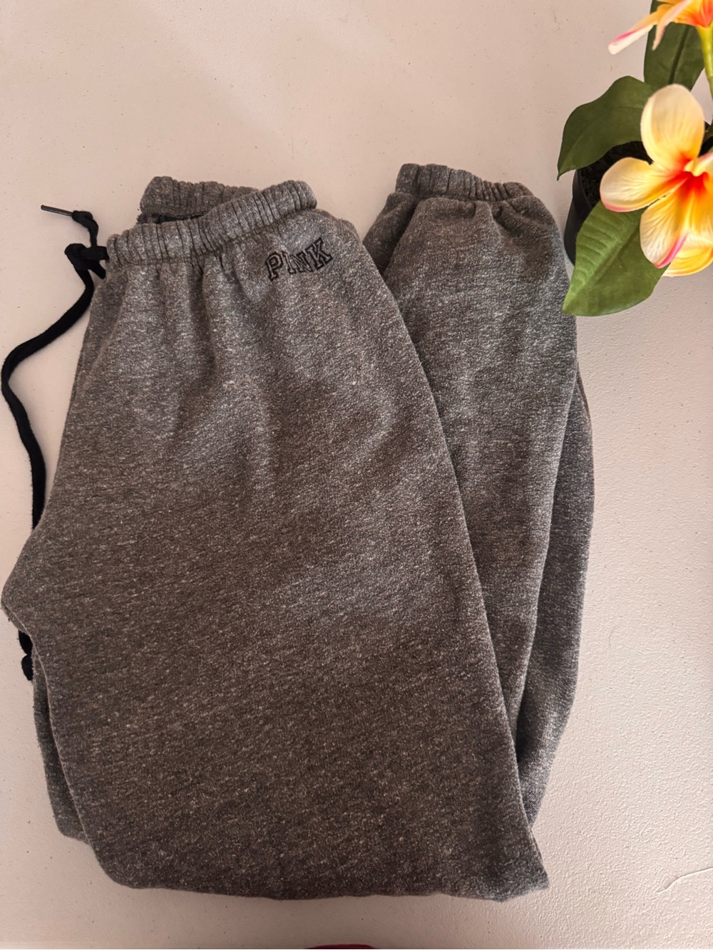 PINK Victoria's Secret Heather Gray Girls' Jogger Sweatpants